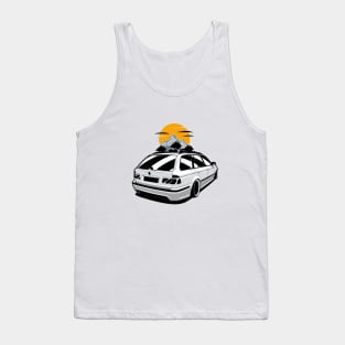 White E39 Touring Sunset Tank Top